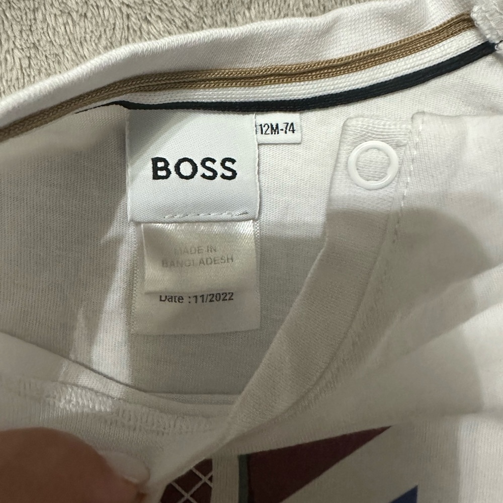 Boss White and Red Short Sleeve Tees - Picture 3 of 3